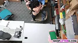 The Last Time This Teen 18+ Shoplifts with a Burglar’s Big Cock at Work.