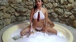 beautiful brunette latina teen 18+ asks for the monster cock all in her ass