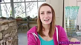 Petite Teen 18+ Takes Monster Cock with Hardcore Doggystyle and Cumshot Spray