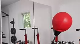 kylie getting in shape on that cock at the gym