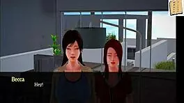 teen anime girl with small tits in hentai 3d cartoon