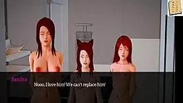 teen anime girl with small tits in hentai 3d cartoon