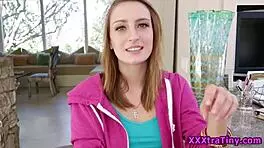Petite Teen 18+ Takes Monster Cock with Hardcore Doggystyle and Cumshot Spray