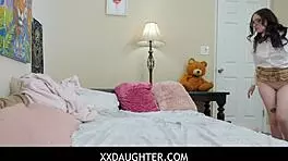 pervy dad secretly films his stepdaughter leia rae in intimate moments