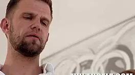 Watch Vince Karter kiss and assfuck the small-titted amateur with his big cock.