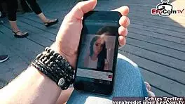 Brunette German teen fucks on first date