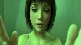 in this adult game, the teen dives into pussy licking and ass play