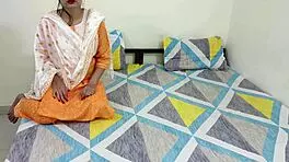 Yo, check Sardarni aunty getting slammed by young 18+ Bihari with dirty Punjabi chat!