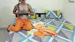 Yo, check Sardarni aunty getting slammed by young 18+ Bihari with dirty Punjabi chat!