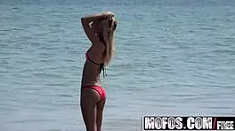 Curvy teen sucks hidden dick