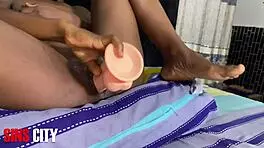 do you see this huge dildo creampieing my wet pussy?