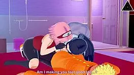 Koikatsu Naruto Sakura Hinata dominate in uncensored anime sex