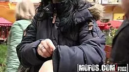 Check out Vicky Love's public pick up leading to epic facial in pov