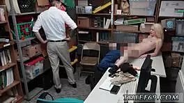 Police is coming for the attempted theft by the petite blonde teen.