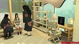 Itachi Pounds Hinata Hard in Ass, Fills Her with Cum