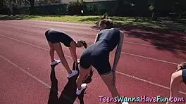 Ever seen a teen 18+ slut dive into ass licking?