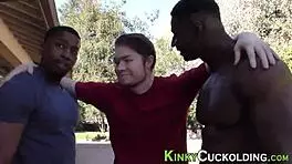 Why does the teen get blacked cuckolding with monster cock