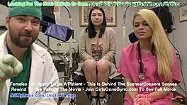 Busty Asian Mina Moon endures humiliating gyno exam for university entry