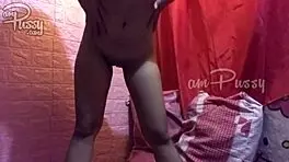 amateur asian chick strips and masturbates