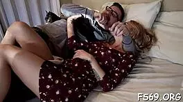 Slutty babe blows a hard cock while licking balls in wet oral action