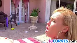 Kelsi Monroe fucks huge cock on 4th of july