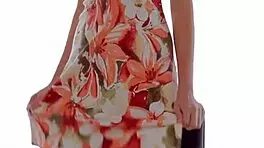 beauty enjoying a solo play with dildo