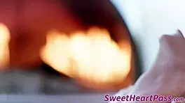 does the busty lesbian milf tongue the young pussy harder?