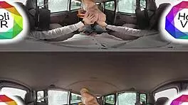 Daisy Lee's wild audition on BumsBus in 360VR, part 1, is hot!