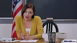 teacher licks 19yo stepteen 18+ pussy in classroom