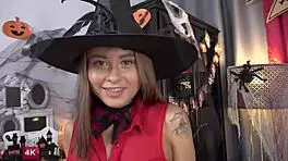 Dude Anals Skye Young On Halloween!