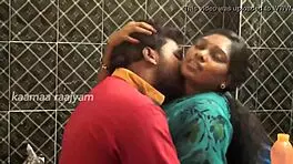 Wow, maid and teen 18+ get steamy in kitchen!