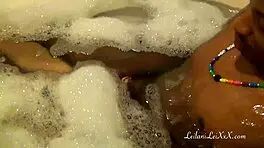 Milf and Lover Dive into Wild Spa Tub Action