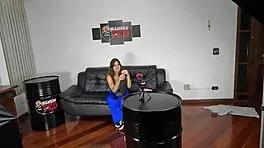 Alice Chilena and Samantha Munhoz engage in wild homemade fun with Binho Ted, featuring bareback and wet pussies.