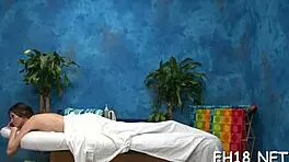Sexy teen fucked by massage therapist