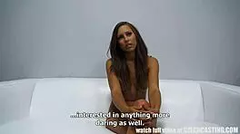 Amazing Czech teen 18+ model participates in full casting session outdoors