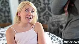 Massive black dick fucks teen Zelda Morrison hard.