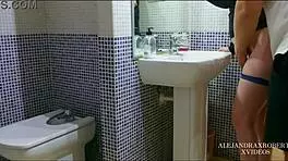 My boyfriend jerks off my pregnant friend in wild 3some fun