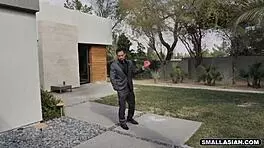 hey, we're teaming up on this hot asian teen in a wild threesome 😈