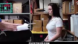 Teen caught using stolen credit cards at the store - fuckthief burglar teen 18+ big cock garage small 18+ tits hardcore cock shop caught police