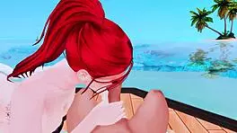 perverted mermaid does deep throat blowjob for huge bbc pov sims 4 anime hentai cosplay