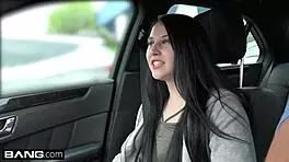 college girl kinsley anne sucks dick in a parked car