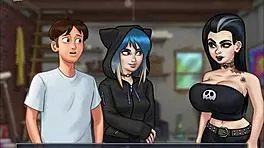 Summertime Saga 153 features a teen with small tits in this cartoon adventure