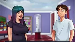 Summertime Saga 153 features a teen with small tits in this cartoon adventure