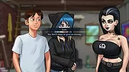 Summertime Saga 153 features a teen with small tits in this cartoon adventure