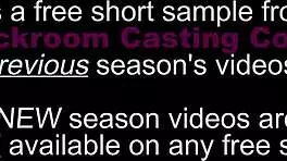 big tits nursing coed gets anal creampie backstage