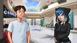 Summertime Saga 153 features a teen with small tits in this cartoon adventure