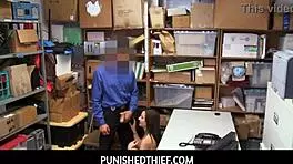 Punishedthief - Petite Teen Gets Naked In Front Of Mall Guard For Stealing