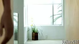 Barely Legal Babe Rubs Wet Pussy