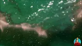 My Husband, My Unicorn, and Me Engage in Playful Activities on a Public Beach