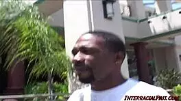 Pretty Girl Ann Gets Double Fucked by Black Guys with Big Black Cocks